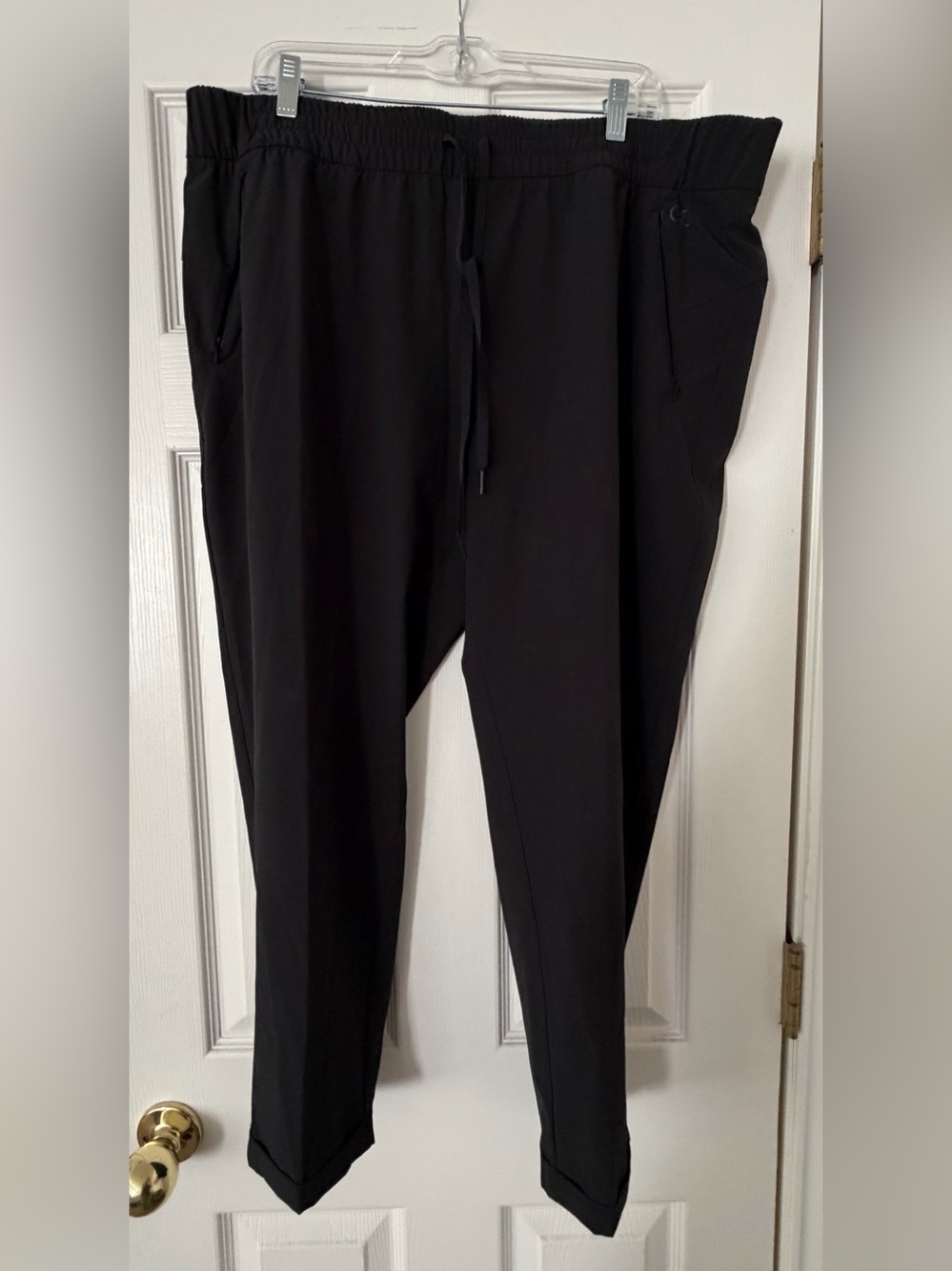 Calia Journey Collection Women’s Black Mid Rise Jogger Drawstring Pants